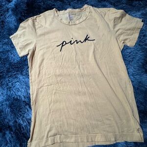 PINK Victoria's Secret Yellow T-Shirt